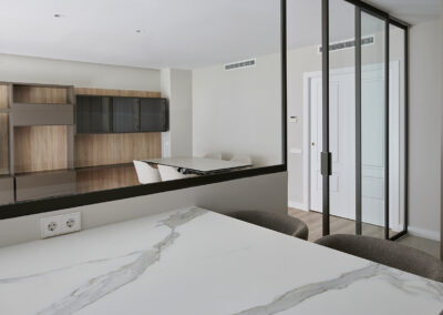 Reforma Piso - Visión de comedor desde cocina